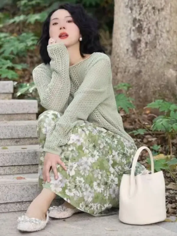 333* 绿野仙踪 新款碎花半身裙