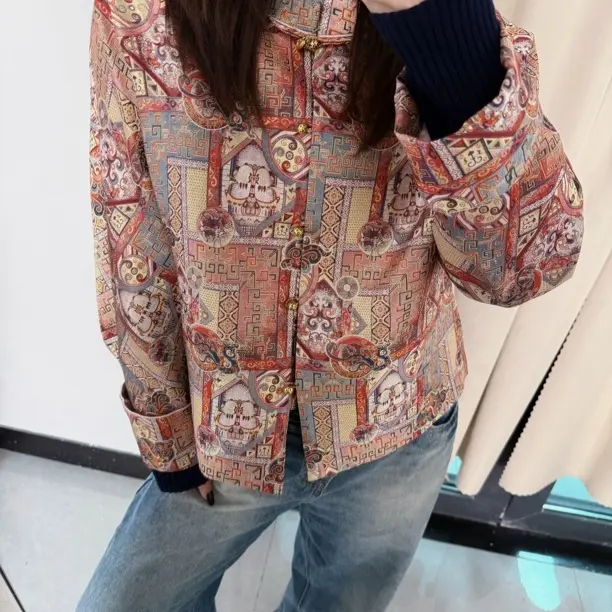 三马螺钿宋锦战果夔龙纹