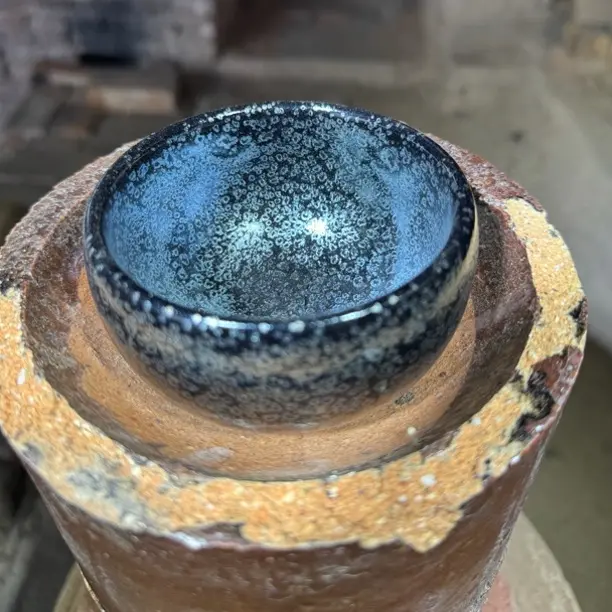 建窑建盏 天眼 茶盏主人杯 电烧