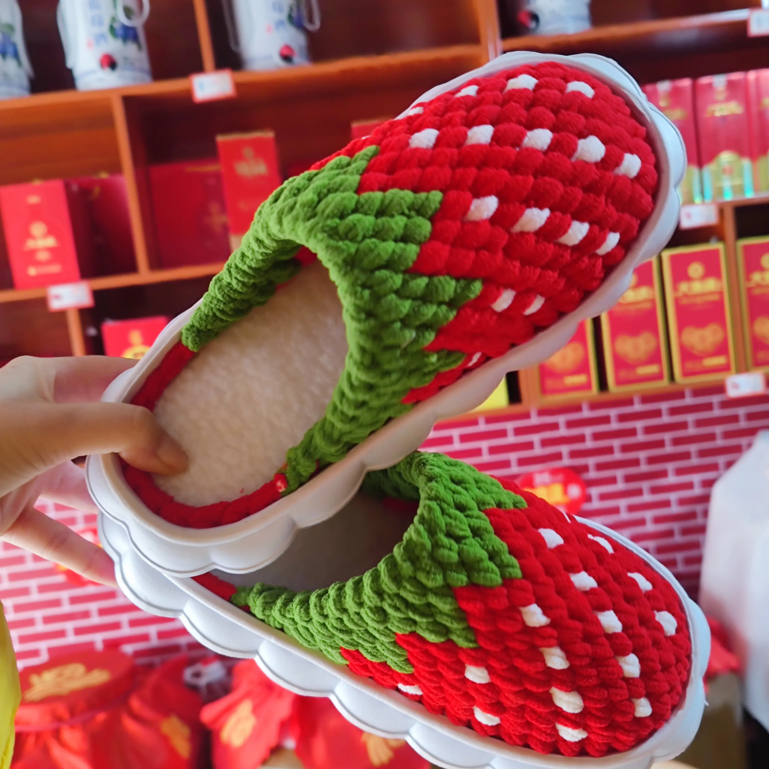 冰条线手工diy编织材料钩拖鞋围巾玩偶粗毛线团