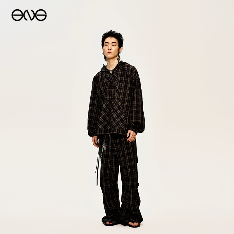 【ENG】Anomalies Department 刺绣LOGO格纹连帽外套 新品25春