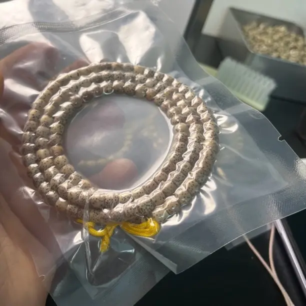 海南108颗原生态高密顺白长链6x5mm直切迷你星