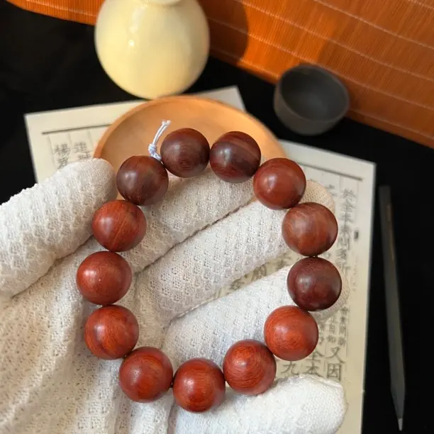 ［8号］新店开业福利原木血檀18mm盘玩手串13颗