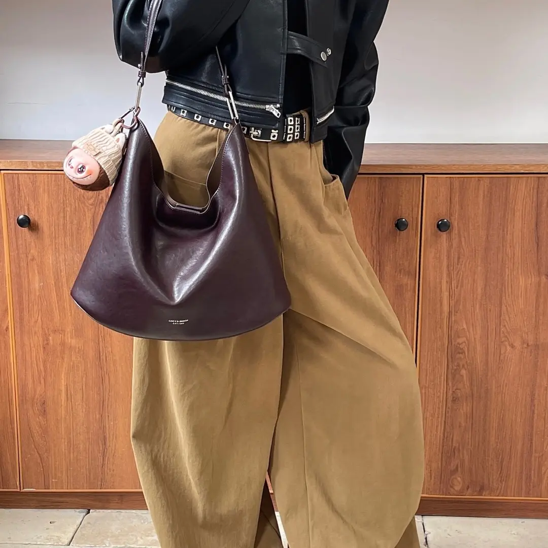 8923托特包法式纯色文艺风做旧单肩包单肩气质手拎包时尚休闲