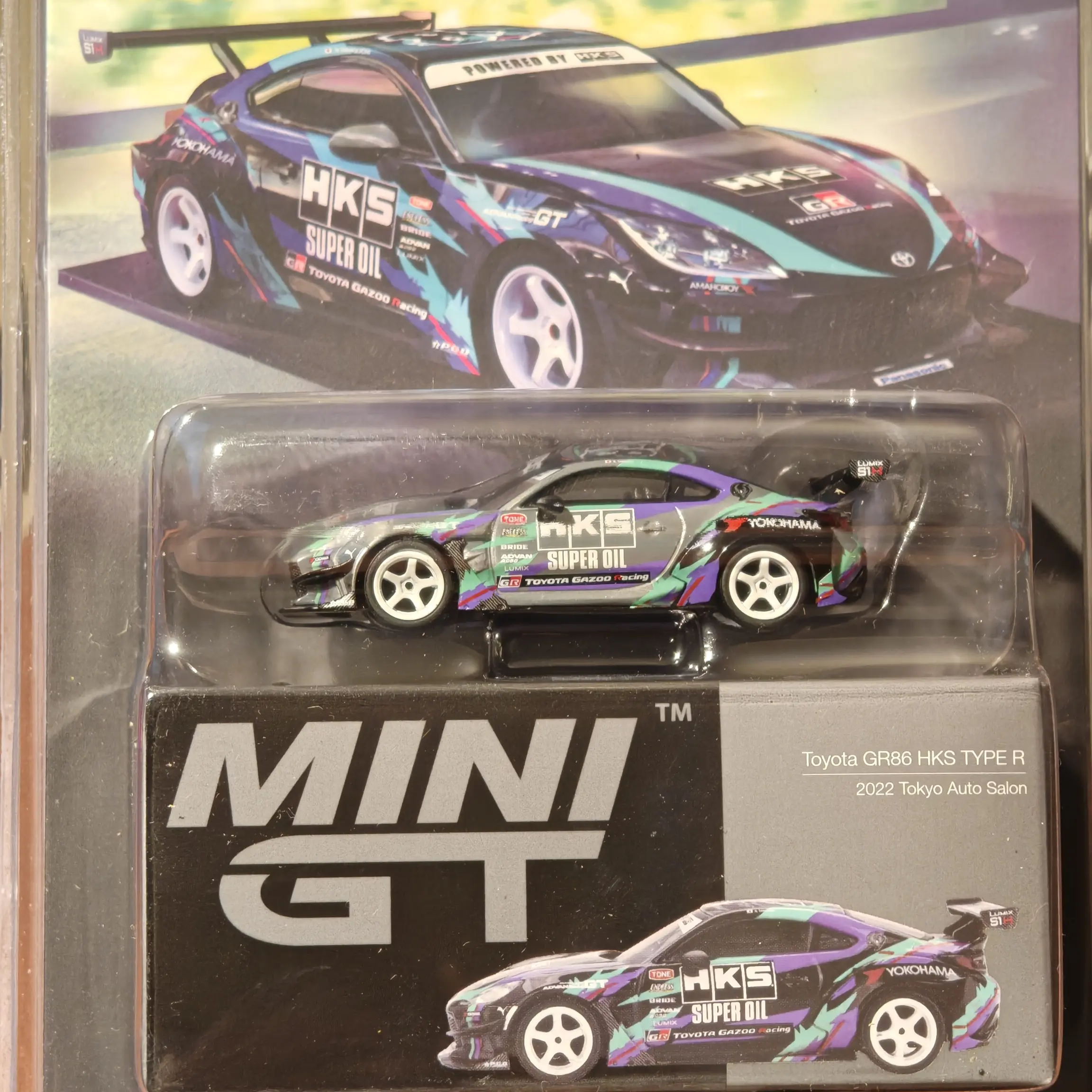 minigt1:64 丰田GR86 HKS TYPE R 1005隐藏
