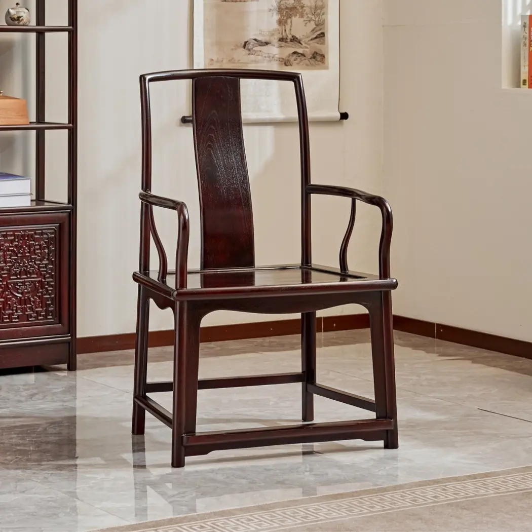 『朴雅』赞比亚血檀中扇南椅
