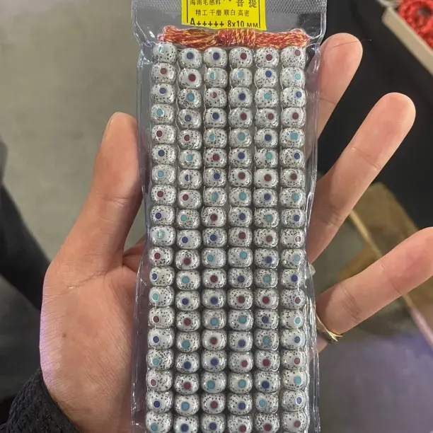 非金属木质项链 海南8x12多宝桶珠108颗高油 佛珠念珠 星月菩提