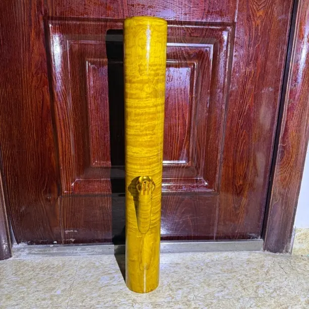 金丝楠木 水波纹特色水烟筒 纯实木 天然无拼接 尺寸69.5✖️9.5✖️7