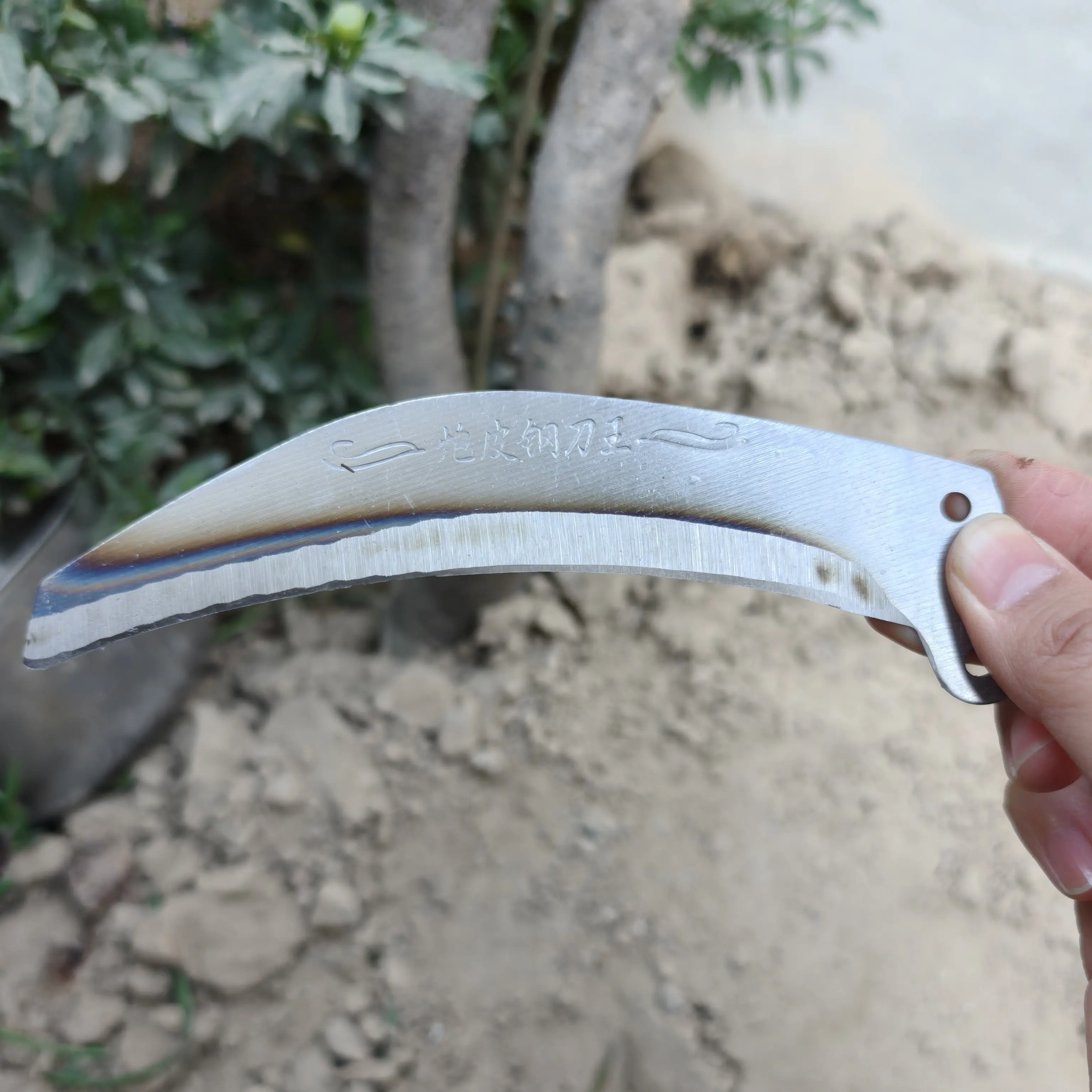 锰钢镰刀库镰户外收割开山割草开路农用工具