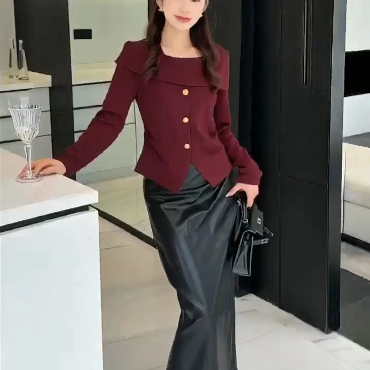 衣凡78003气质女显瘦针织衫修身百搭打底