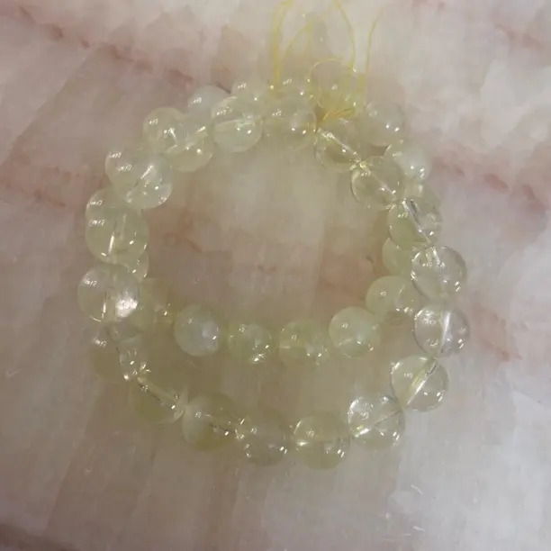 手链 天水晶工厂彩宝珠串水晶直播手串手链柠檬黄11m