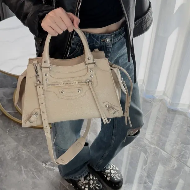 99新 Balenciaga/巴黎世家 發發中古·机车手提单肩包斜挎包