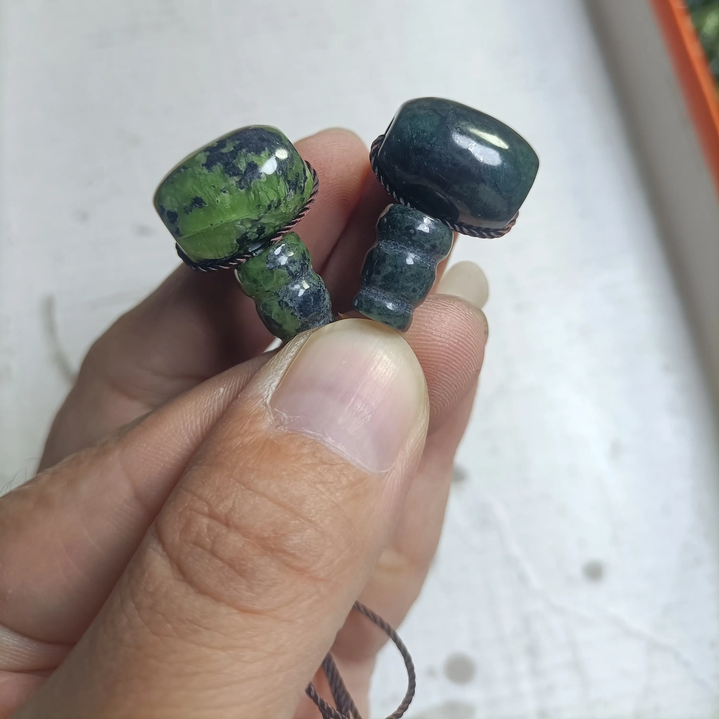 藏玉药王石三通佛头穿珠DIY自己的精美创意多样发货拍一发一