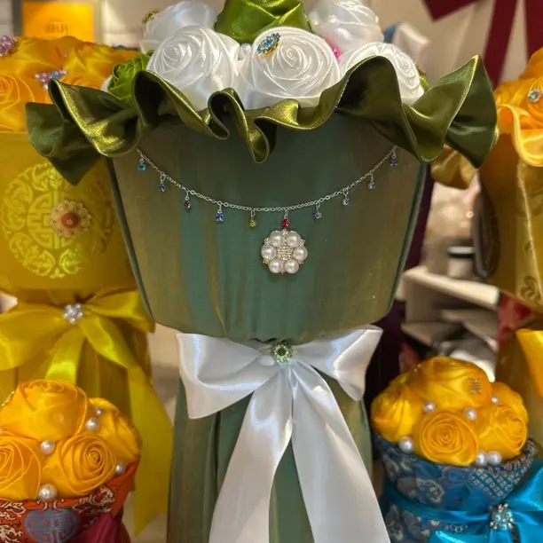 迷你藏式手工陶瓷永生花花束精致美观适合送礼