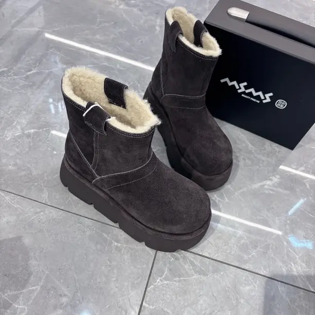 <玛莎玛索>2025冬季新款50-807dm时尚百搭加绒保暖雪地靴女款