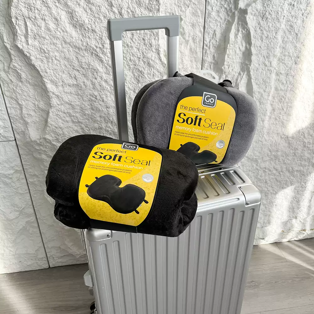 谁用谁知道！可折叠！慢回弹记忆棉内芯加厚支撑椅垫出差旅行坐垫