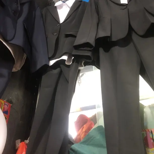 黑色职业女款西装套装洋气正装面试工作服西服外套