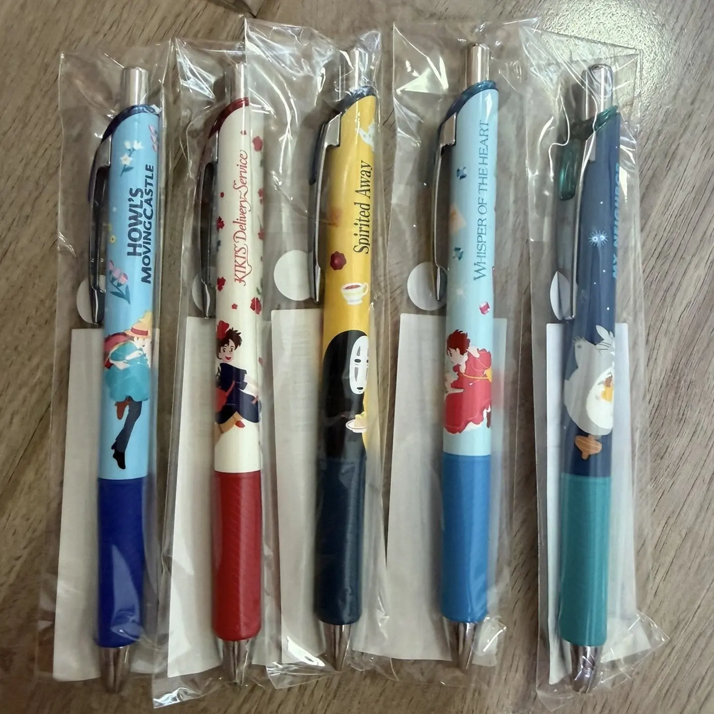 宫崎骏联名限定中性笔龙猫魔女宅急便无脸男千与千寻按动款