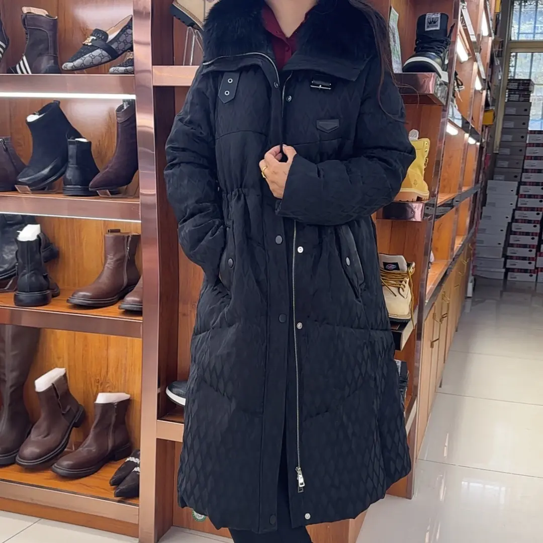 修身型优等品长款过膝纯色加厚中长款常规秋冬