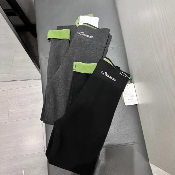 女士秋冬加绒高腰显瘦外穿打底紧身瑜伽裤