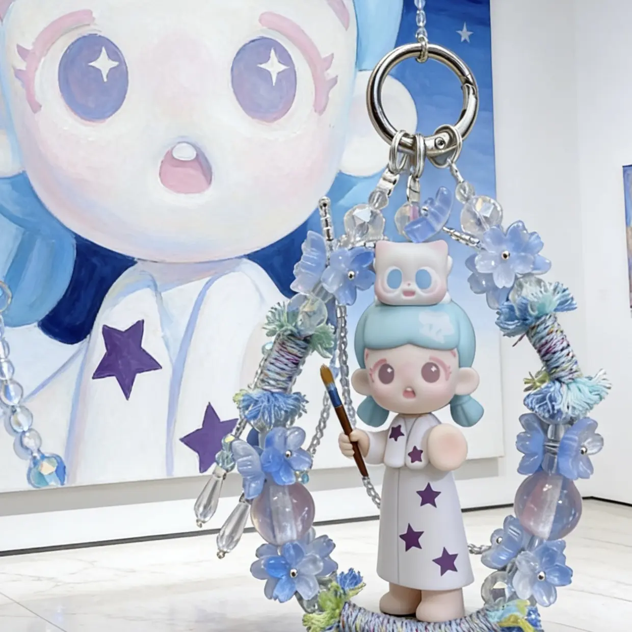 萌粒手工创意diy手机链钥匙扣12条