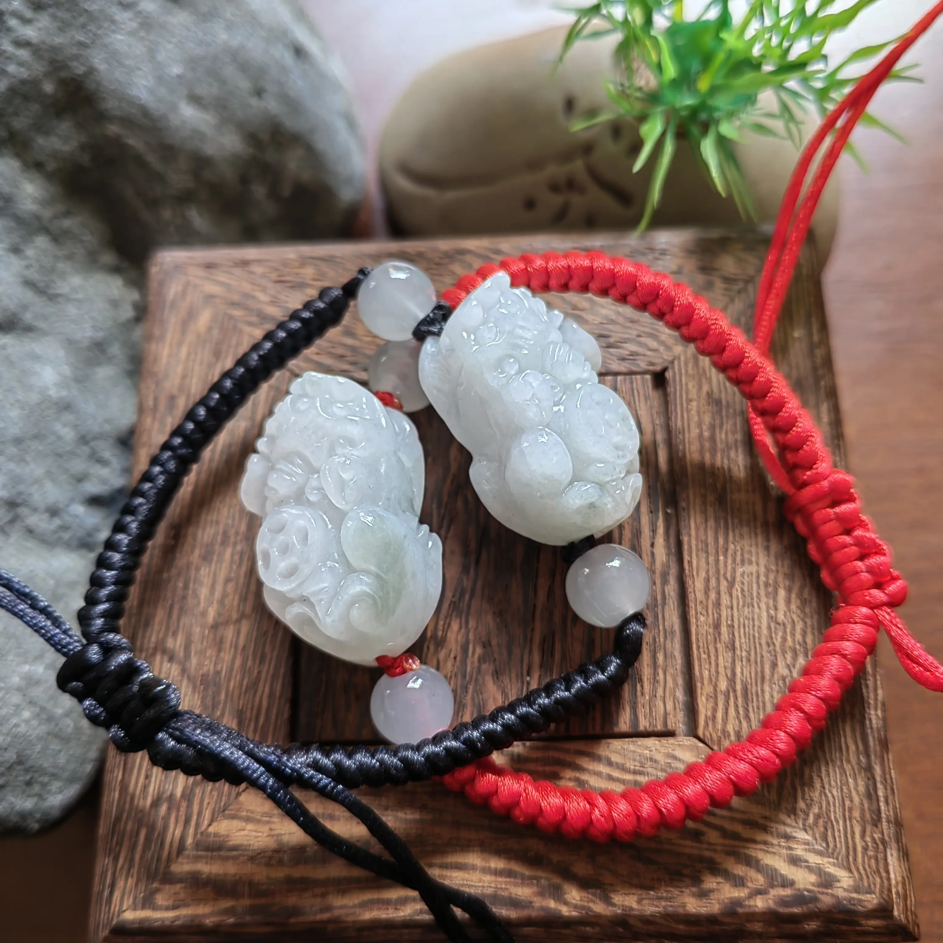 翡翠如意貔貅手绳时尚百搭适合情侣佩戴多样性发货