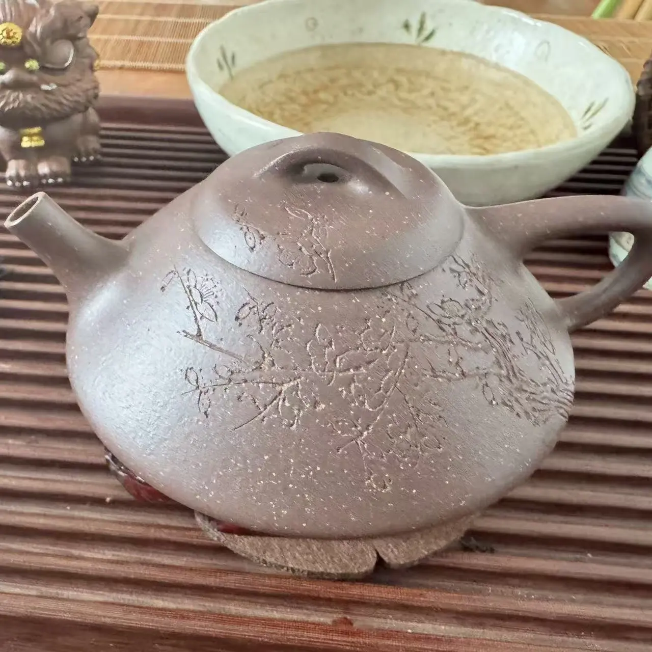 150ml  凡匠臻心黄龙山紫泥半手精工《合瓢》
