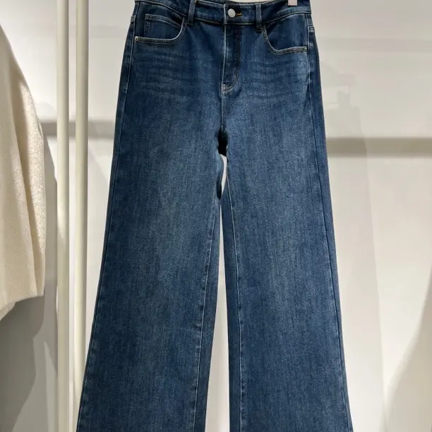 商场同款冬款加厚微喇牛仔蓝5GA350452/-1