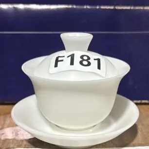 「微瑕疵品」羊脂玉白瓷防烫三才盖碗泡茶茶具高档简约陶瓷纯白杯子