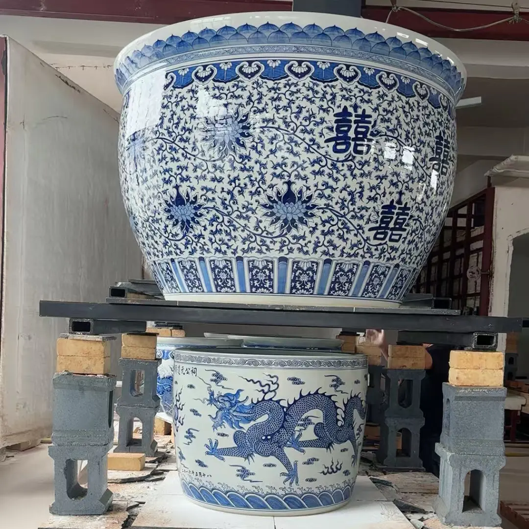 定制拍它景德镇手工制作大缸
