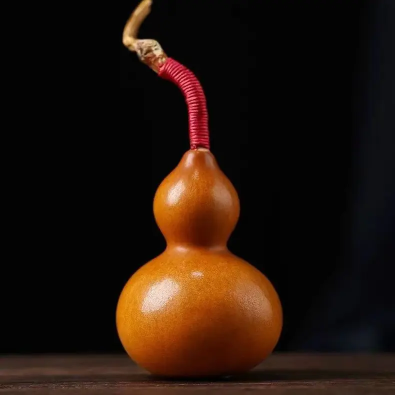 小葫芦手把件盘玩文玩带龙头天然专用福禄葫芦