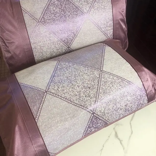 紫菱提花四季枕套（不含枕芯）