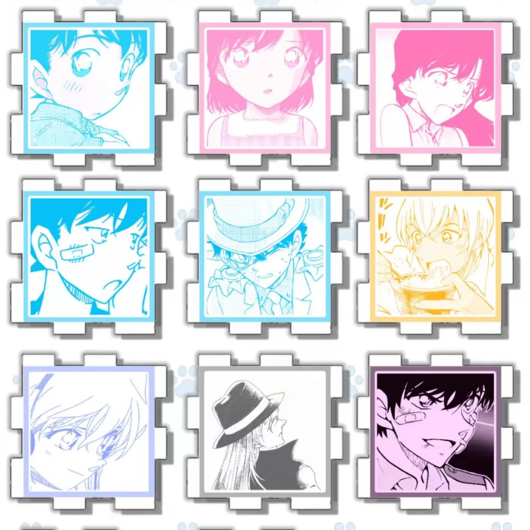 【玩法合集】柯研所-名侦探柯南 亚克力拼图魔方挂件 二创收藏谷子