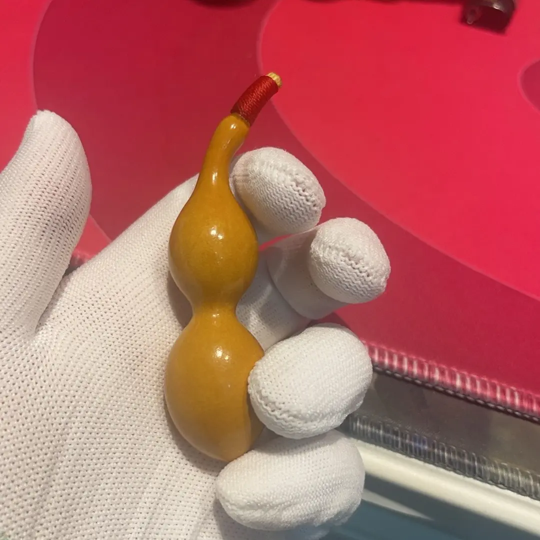 天然带龙头小葫芦文玩手把件盘玩精品