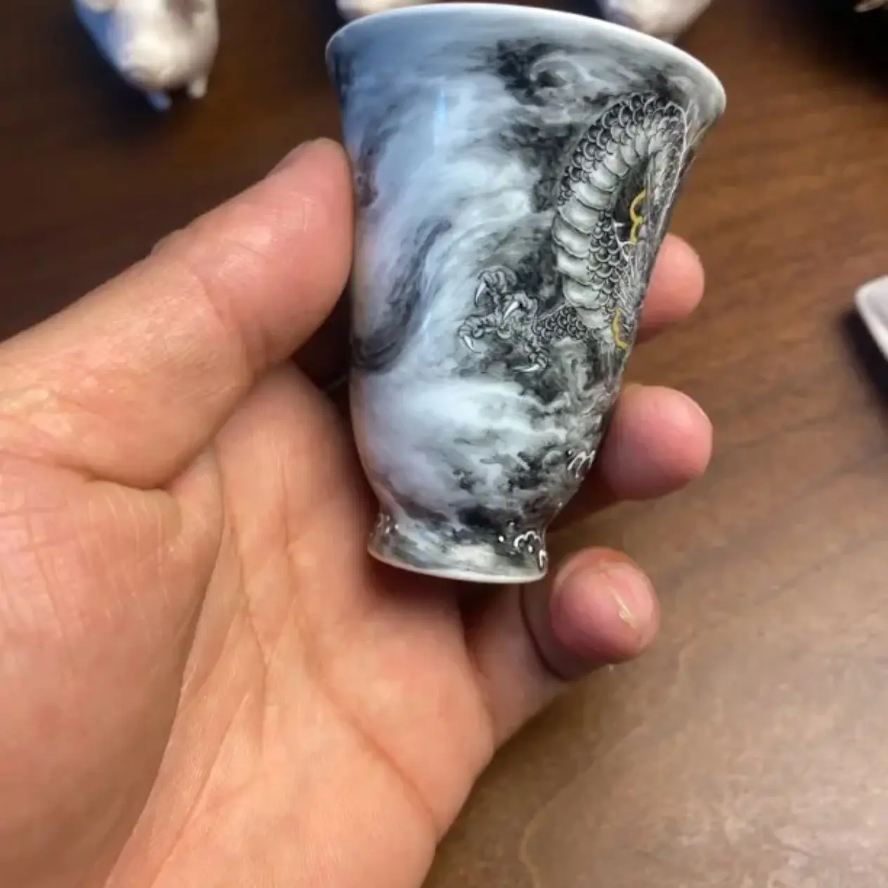 墨龙功夫茶具主人杯闻香杯盖碗