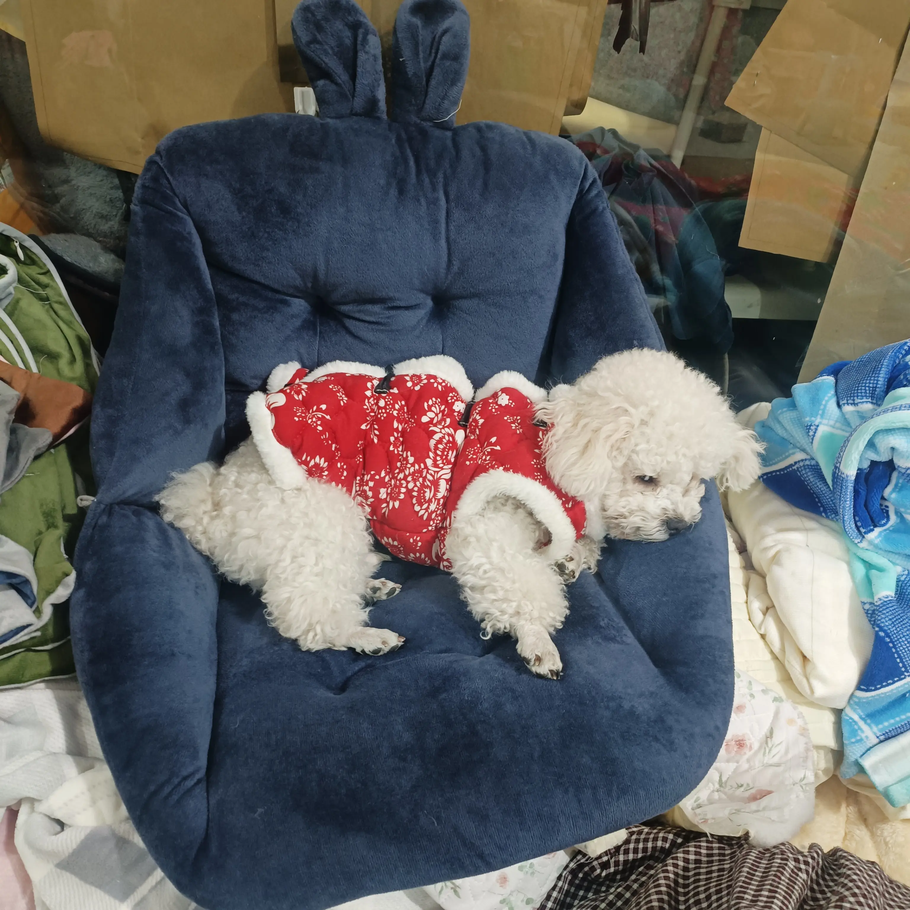 冬季加厚坐靠一体办公室学生宿舍久坐椅垫护腰神器颜色随机