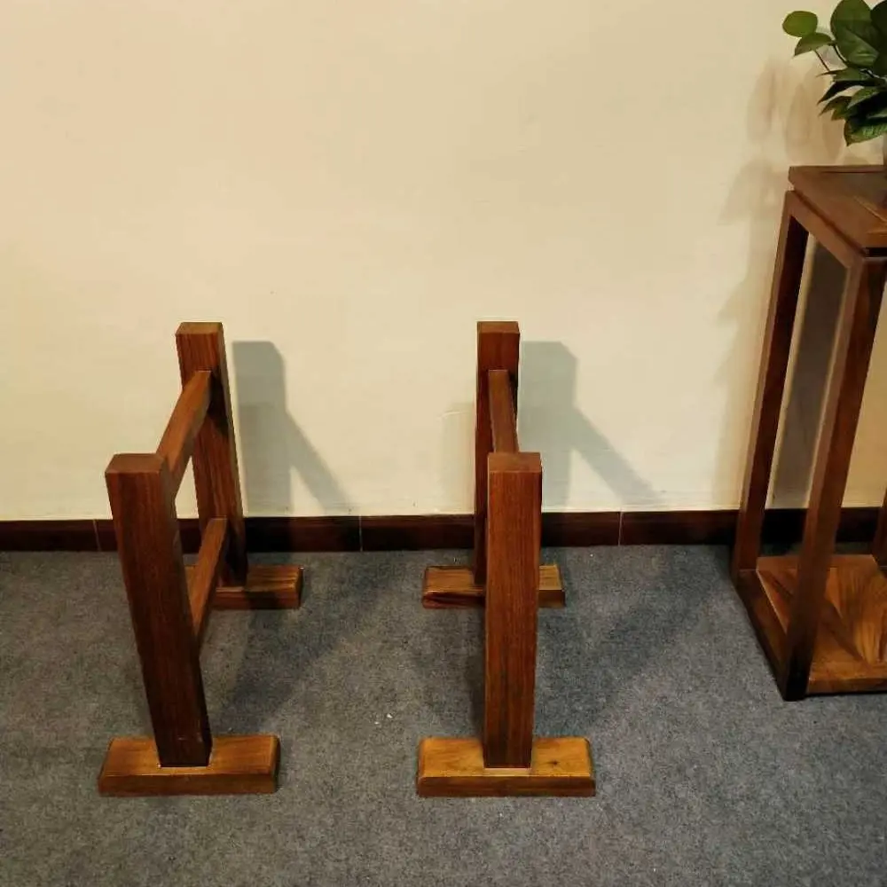 进口纯实木大板桌配套支架搭配茶桌餐桌书桌办公桌可定制不包邮
