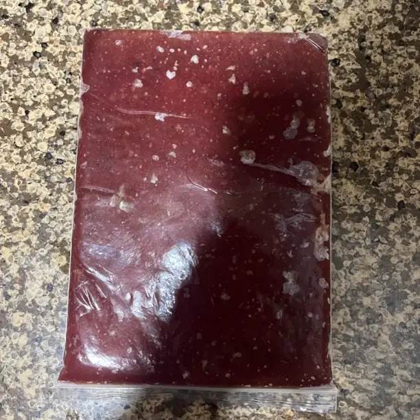 七彩神仙鱼牛心汉堡鱼粮自有繁殖鱼房自用一斤装新鲜