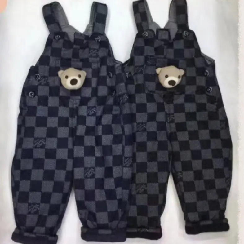 特中针织棉里超柔弹力高端洋气时尚可开裆背带棉裤0 －3岁宝宝