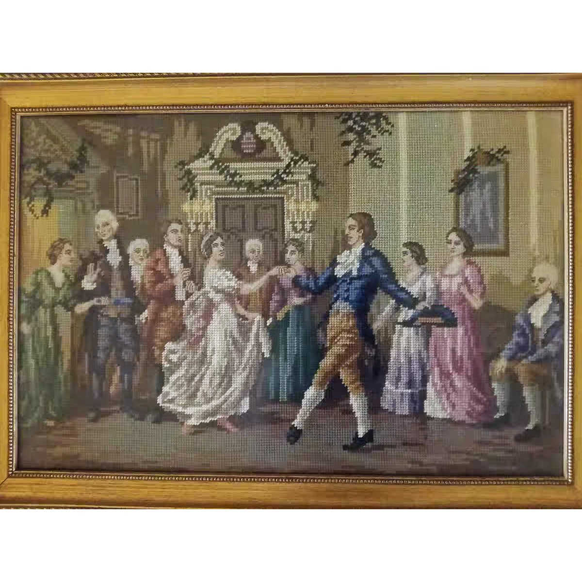 DMC温馨客厅十字绣挂画高档-财姐专属欧式华丽舞会