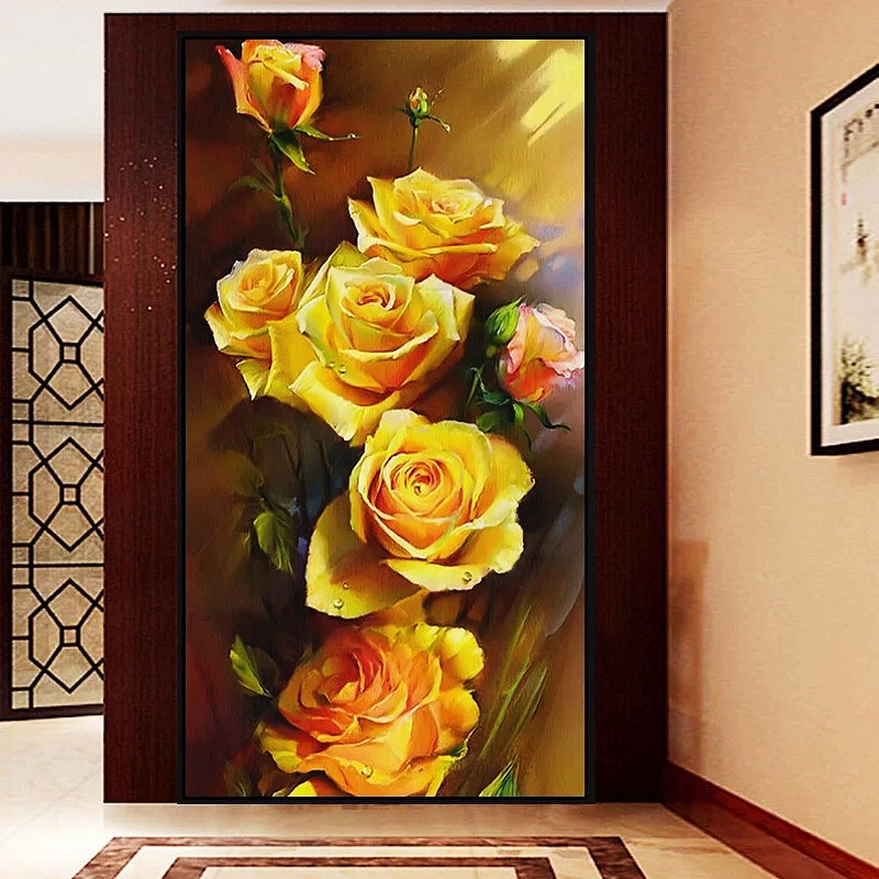 法国DMC十字绣-黄玫瑰订制慎拍