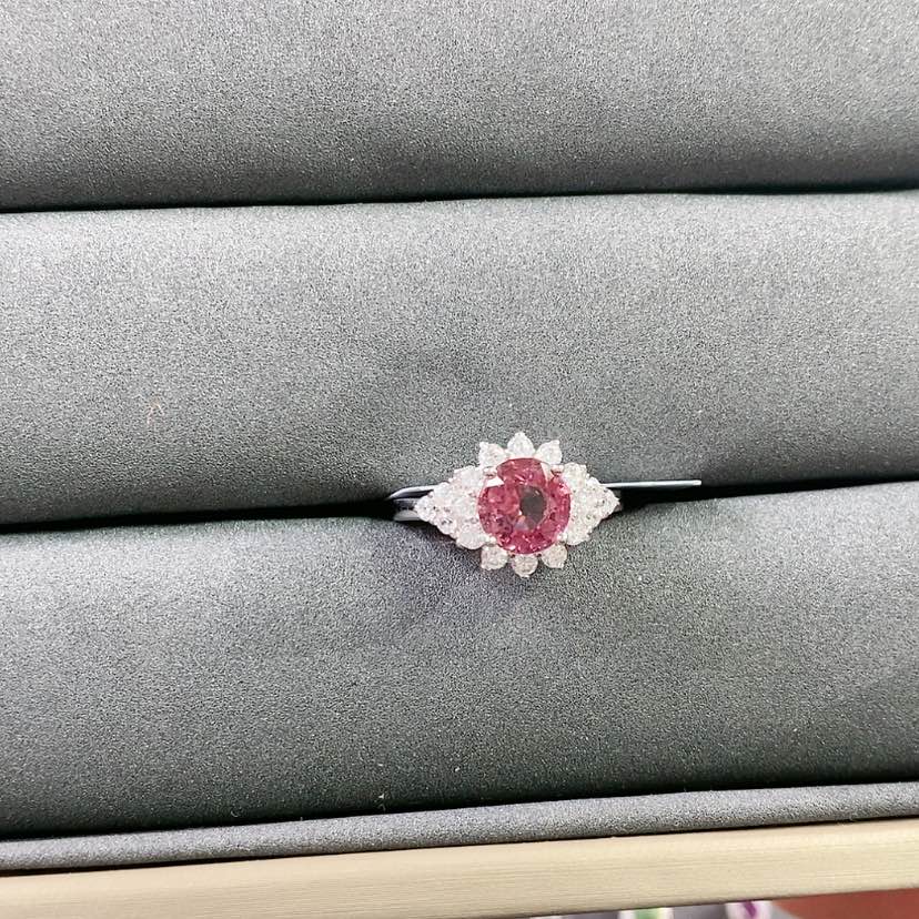 【闪购商品】碧玺戒指银S925镶嵌