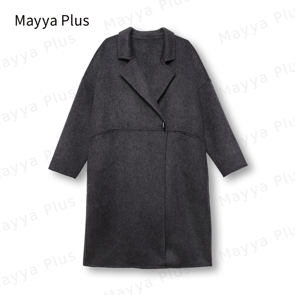 【马德里之冬】Mayya Plus时尚气质新品显瘦遮肉休闲外套32346233