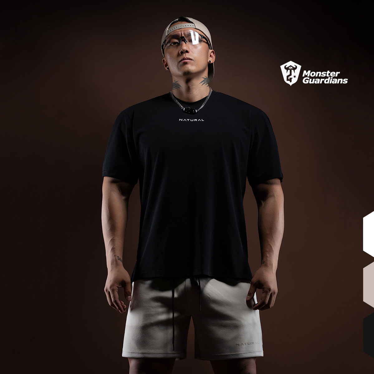 MonsterGuardiansNature系列夏季凉感索罗那抗菌210g运动短袖T恤