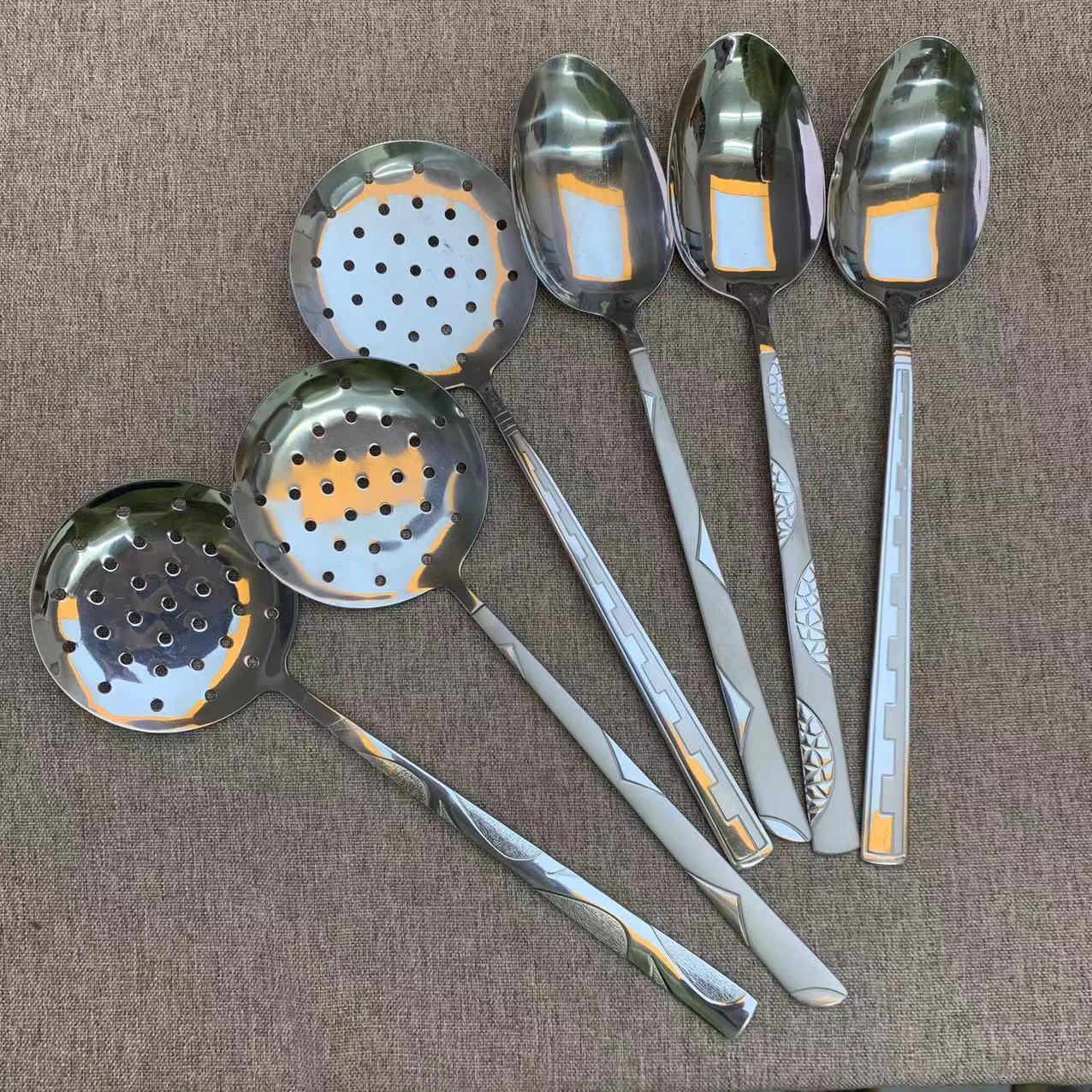 S183亗随机漏勺+分餐大勺共2支丨弗罗kio  袜子厂家提供福利