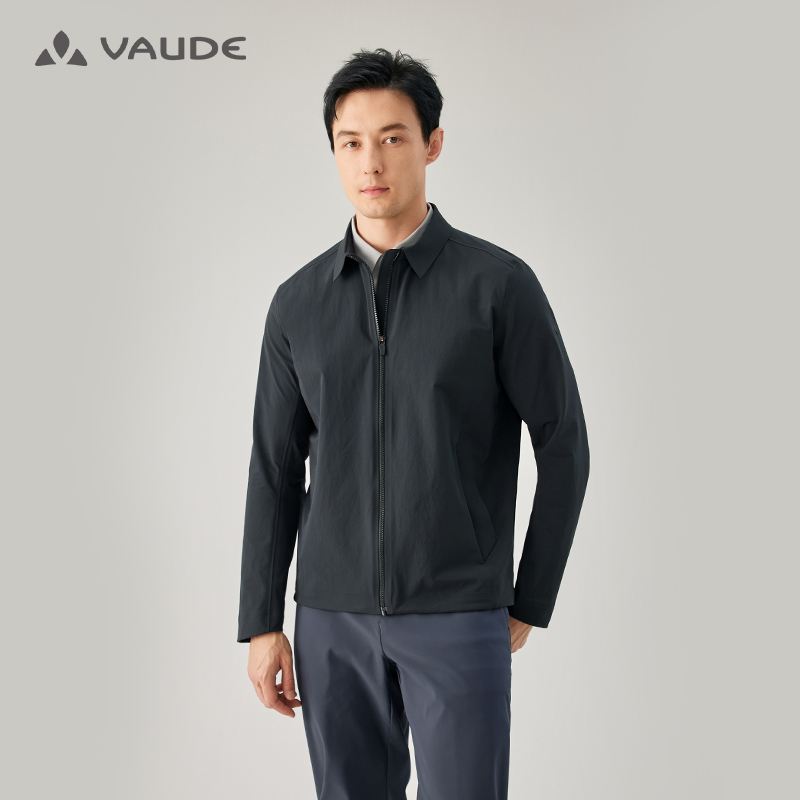 【经典软壳】VAUDE巍德男士户外防泼水软壳衣登山徒步翻领夹克外套