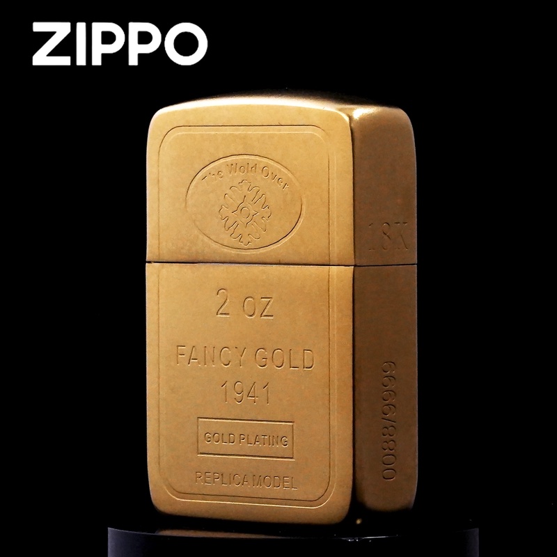ZIPPO正品打火机/1941【镀金小金砖】军机男士防风DY9913DK【阿明1