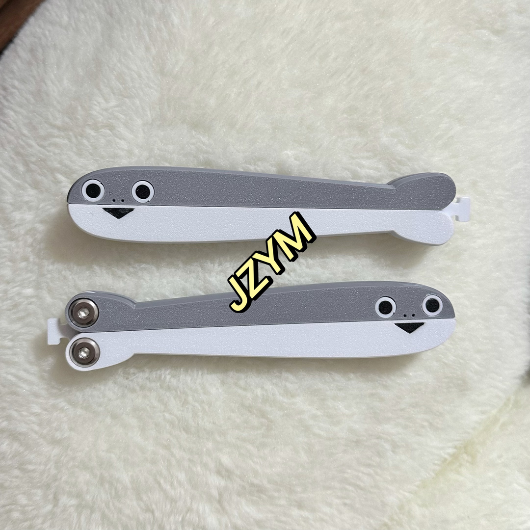正版3D打印萨卡班甲鱼萝卜刀网红解压鱼骨蝴蝶鱼尾萝卜刀正品玩具