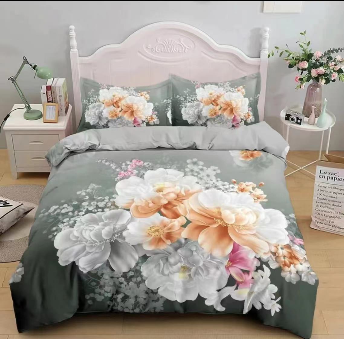 【大版床单】孤芳自赏 棉 加厚尺寸240×235布床 斜纹舒适透气印花