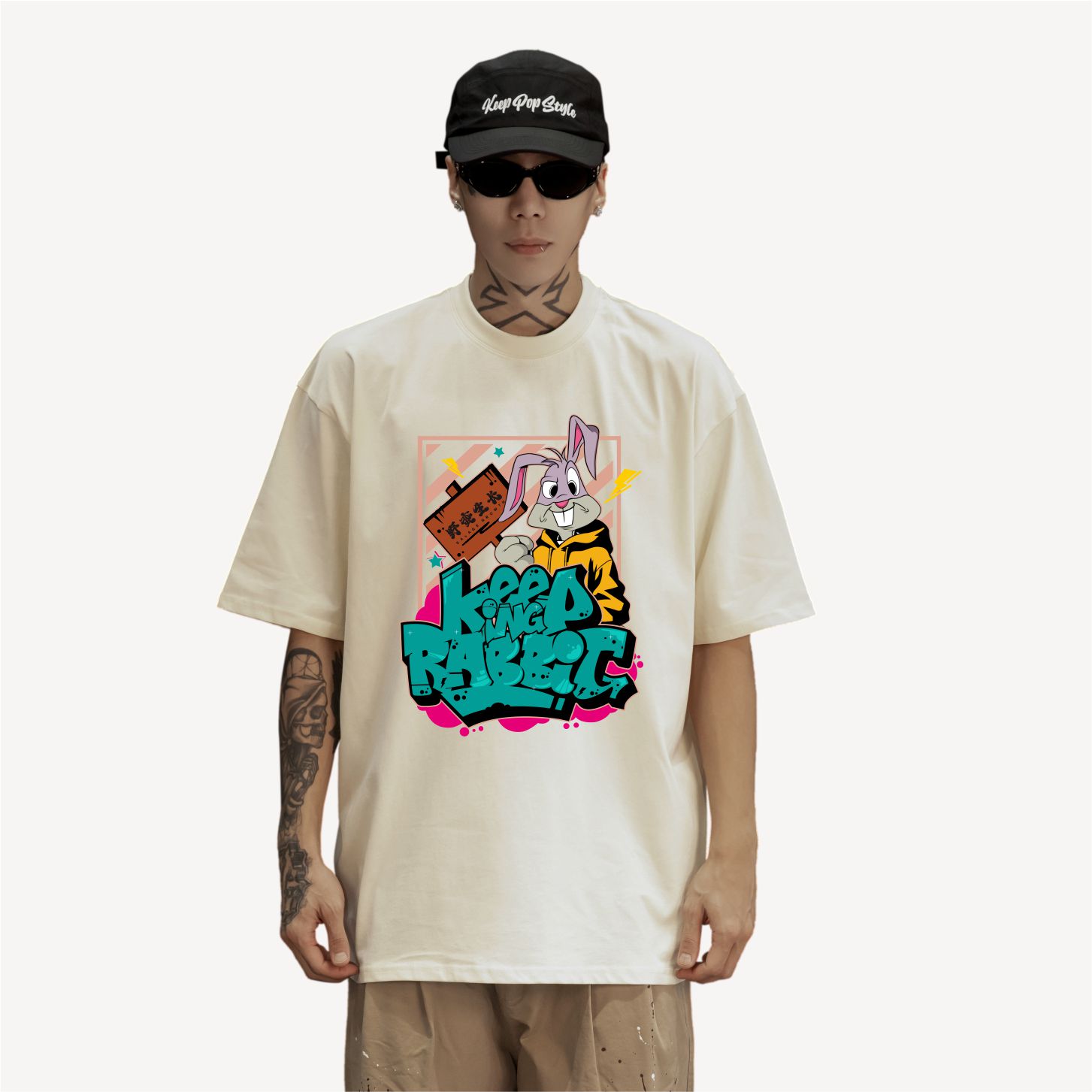 KeepingGear“野蛮生长”新款短袖小领口不变形舒适宽松街头版型